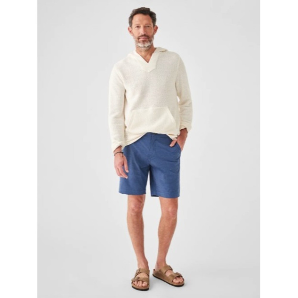 FAHERTY 'All Day' Men's 9" Inseam Navy Blue Casual Performance Shorts - Size 36